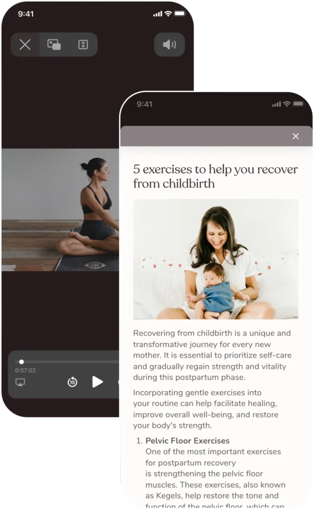The app includes an educational library