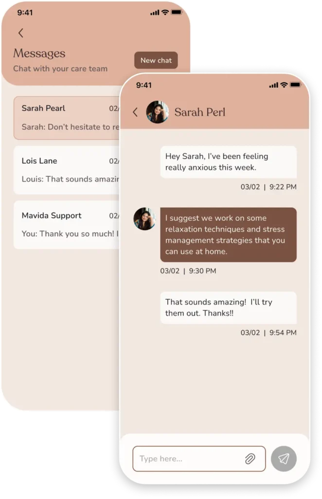 1-on-1 chats 