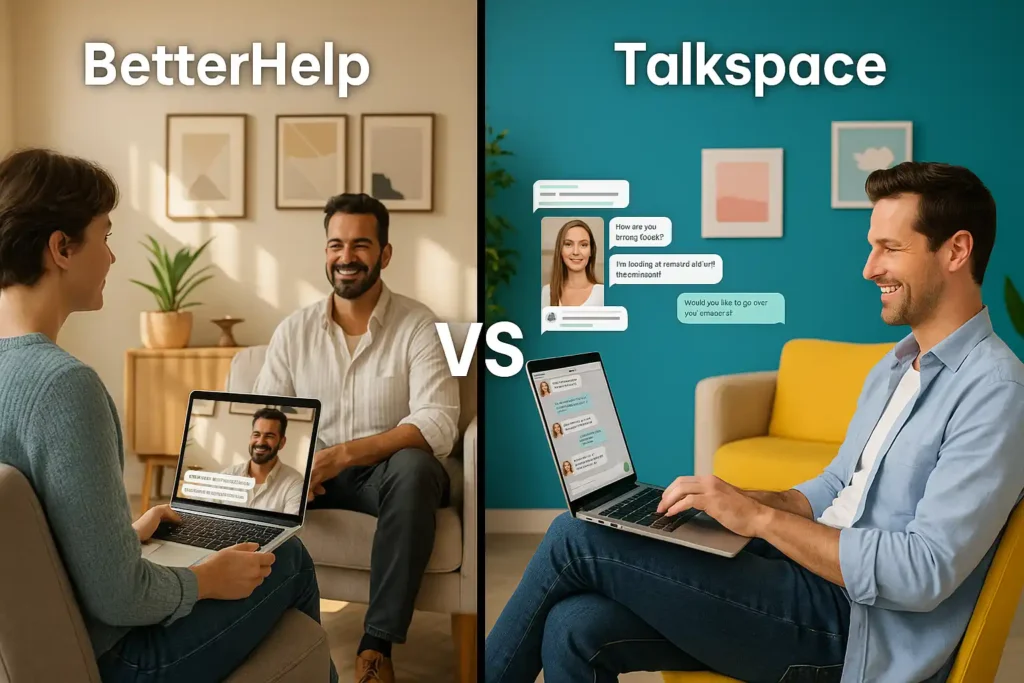 BetterHelp vs Talkspace 2026/ Honest Comparison to Find Your Perfect Online Therapist